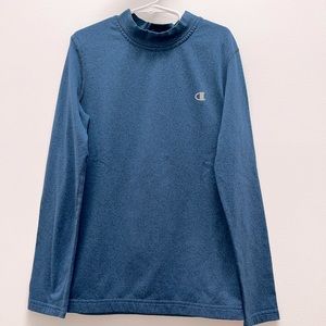 Champion Gear Cold Weather Compression Mock Neck Long Sleeve Shirt Boys Size M